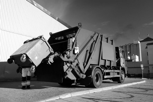 Team members from Rubbish Junk preparing for house clearance