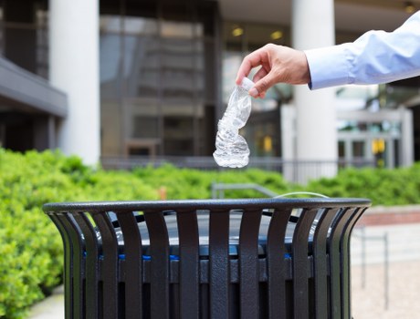 Various types of builders waste materials